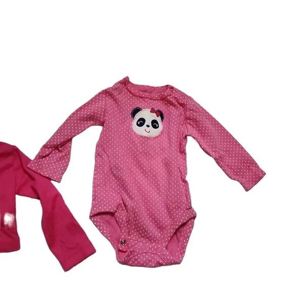 Baby Girl Sz 6M Lot of 10 Pajamas Tops Bottoms Carter's Jessica Simpson - Picture 4 of 8